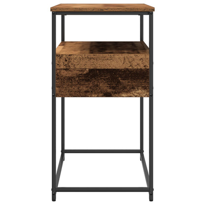 Konsolbord Gammalt Trä 75x40x75 cm Konstruerad Trä och Stål