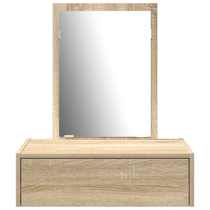 Väggmonterat Sminkbord Sonoma Ek 60x40x70 cm