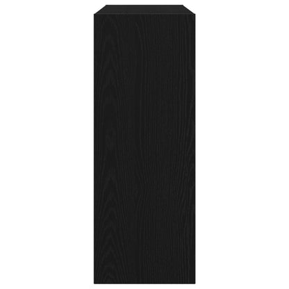 Konsolbord Svart Ek 105x30x80 cm Ingenjörsträ