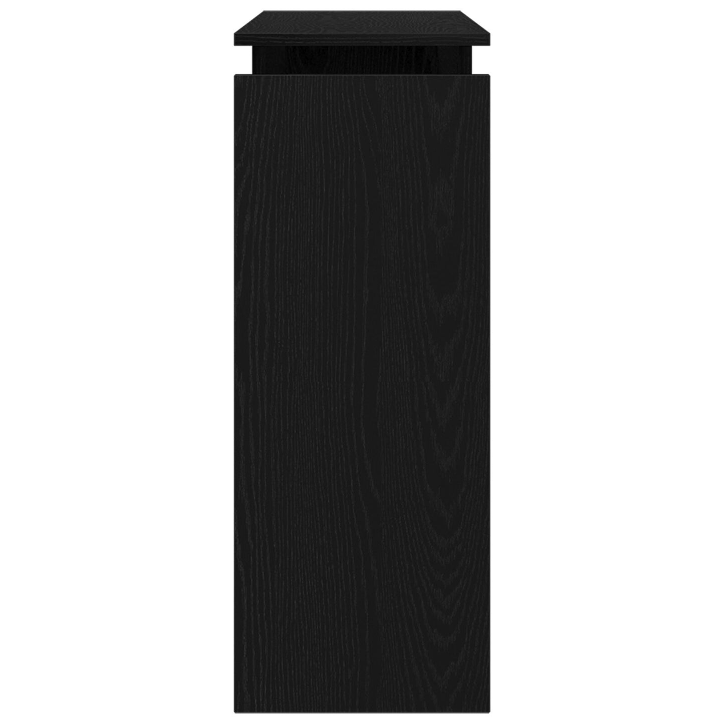 Konsolbord Svart Ek 80x30x102 cm Trä