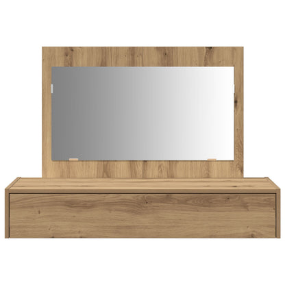 Väggmonterat Sminkbord Ek 100x40x70 cm