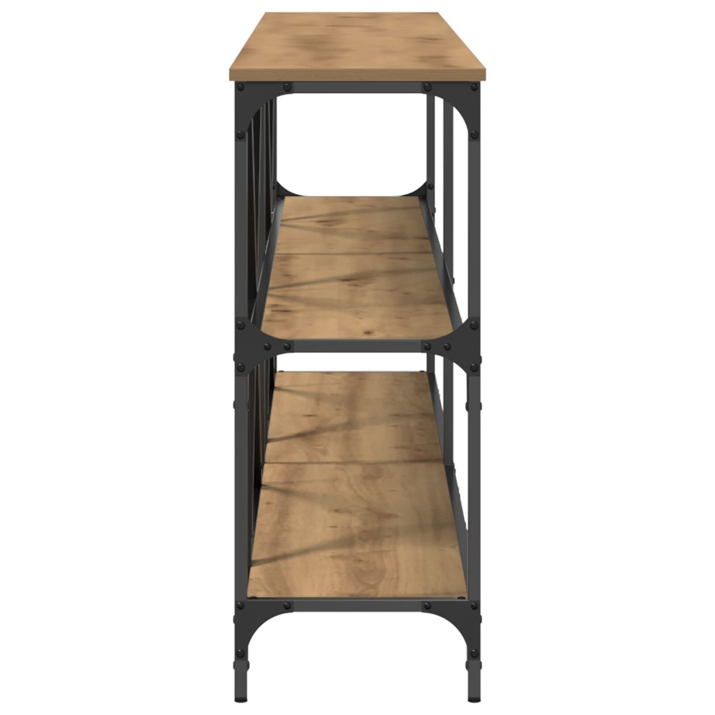 Konsolbord Artisan Ek 200x30x75 cm Konstruerat trä och Stål