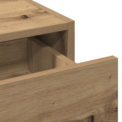 Väggmonterat Sminkbord Ek 100x40x70 cm