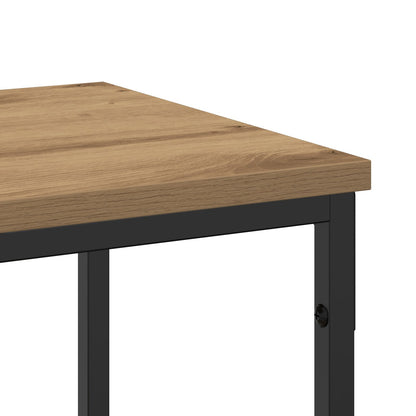 Konsolbord Artisan Ek 200x30x75 cm Konstruerat trä och Stål