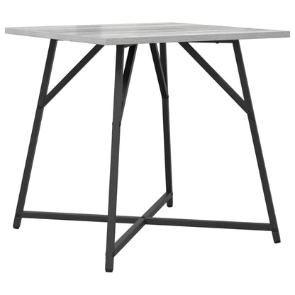 Sidobord 2 st Grå Sonoma, konstruerat trä och metall
