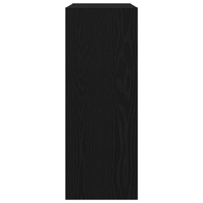 Svart Ek Konsolbord - 78x30x80 cm - Tillverkat av konstruerat trä