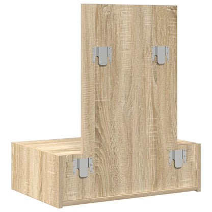 Väggmonterat Sminkbord Sonoma Ek 60x40x70 cm