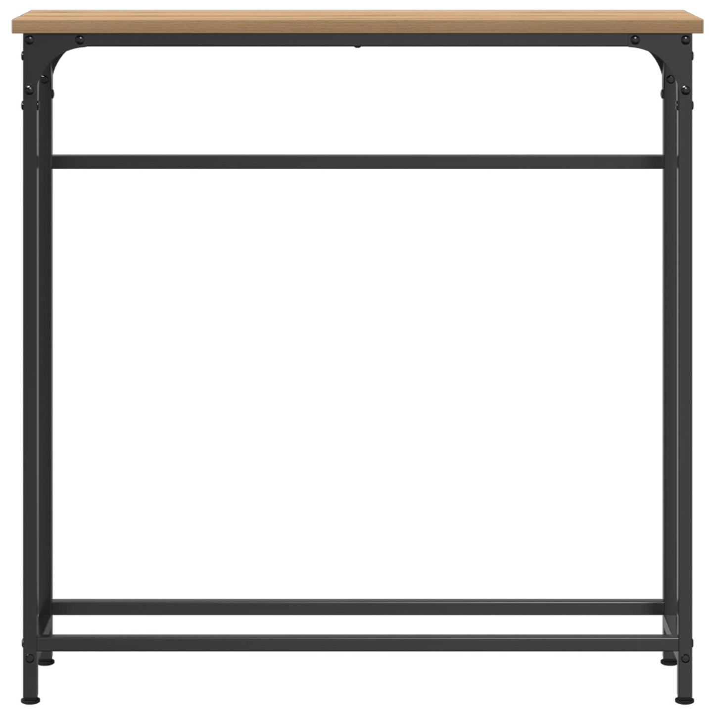 Konsolbord i Artisanek 75x19,5x75 cm, konstruerat trä och stål