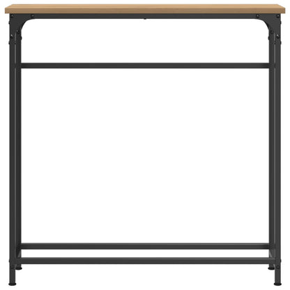 Konsolbord i Artisanek 75x19,5x75 cm, konstruerat trä och stål