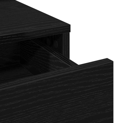 Sminkbord Svart ek MDF och glas 79 x 41 x 140 cm Sminkbord