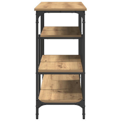 Konsolbord Artisan Ek 100x35x75 cm Konstruerat trä & Stål