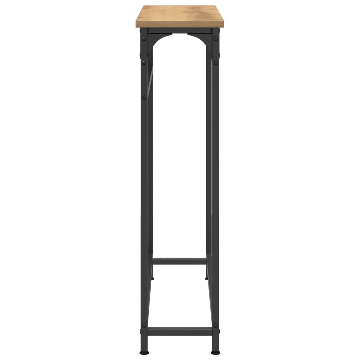 Konsolbord i Artisanek 75x19,5x75 cm, konstruerat trä och stål