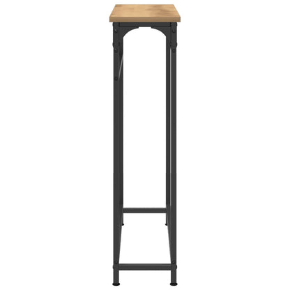 Konsolbord i Artisanek 75x19,5x75 cm, konstruerat trä och stål