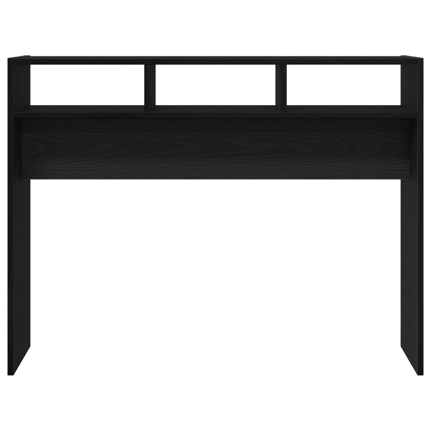Konsolbord Svart Ek 105x30x80 cm Ingenjörsträ