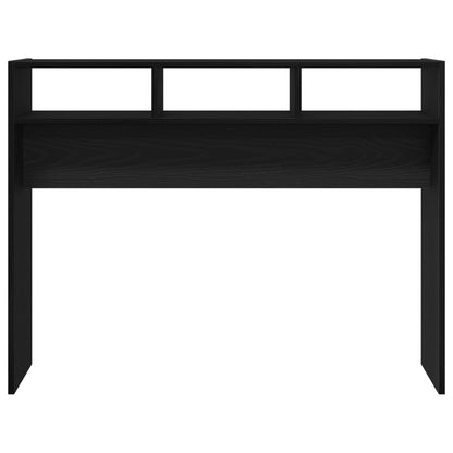 Konsolbord Svart Ek 105x30x80 cm Ingenjörsträ