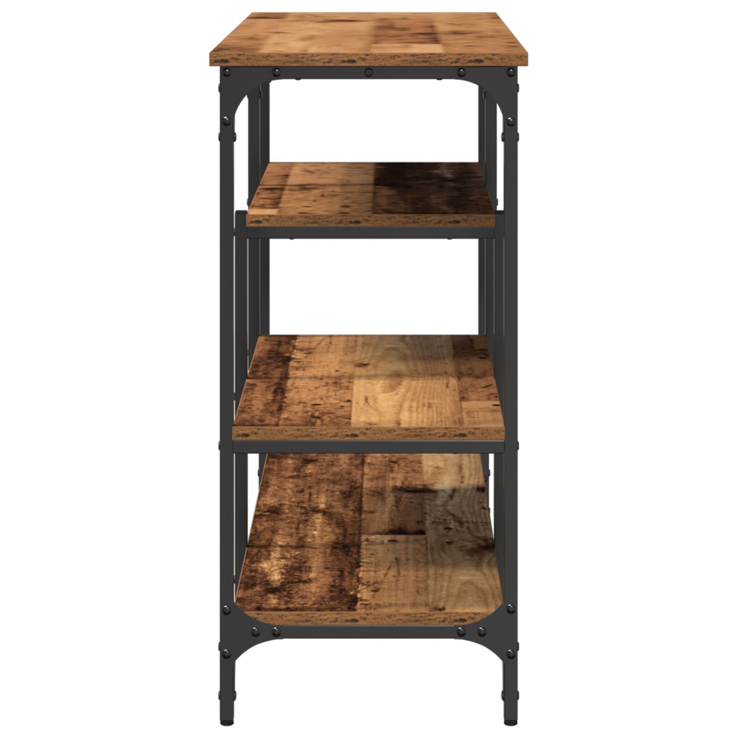 Konsolbord Gammalt Trä 100x35x75 cm Konstruerat Trä och Stål