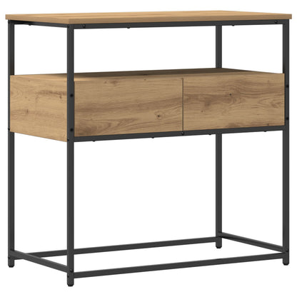 Console Table Artisan Oak 75x40x75 cm Konstruerat trä och stål
