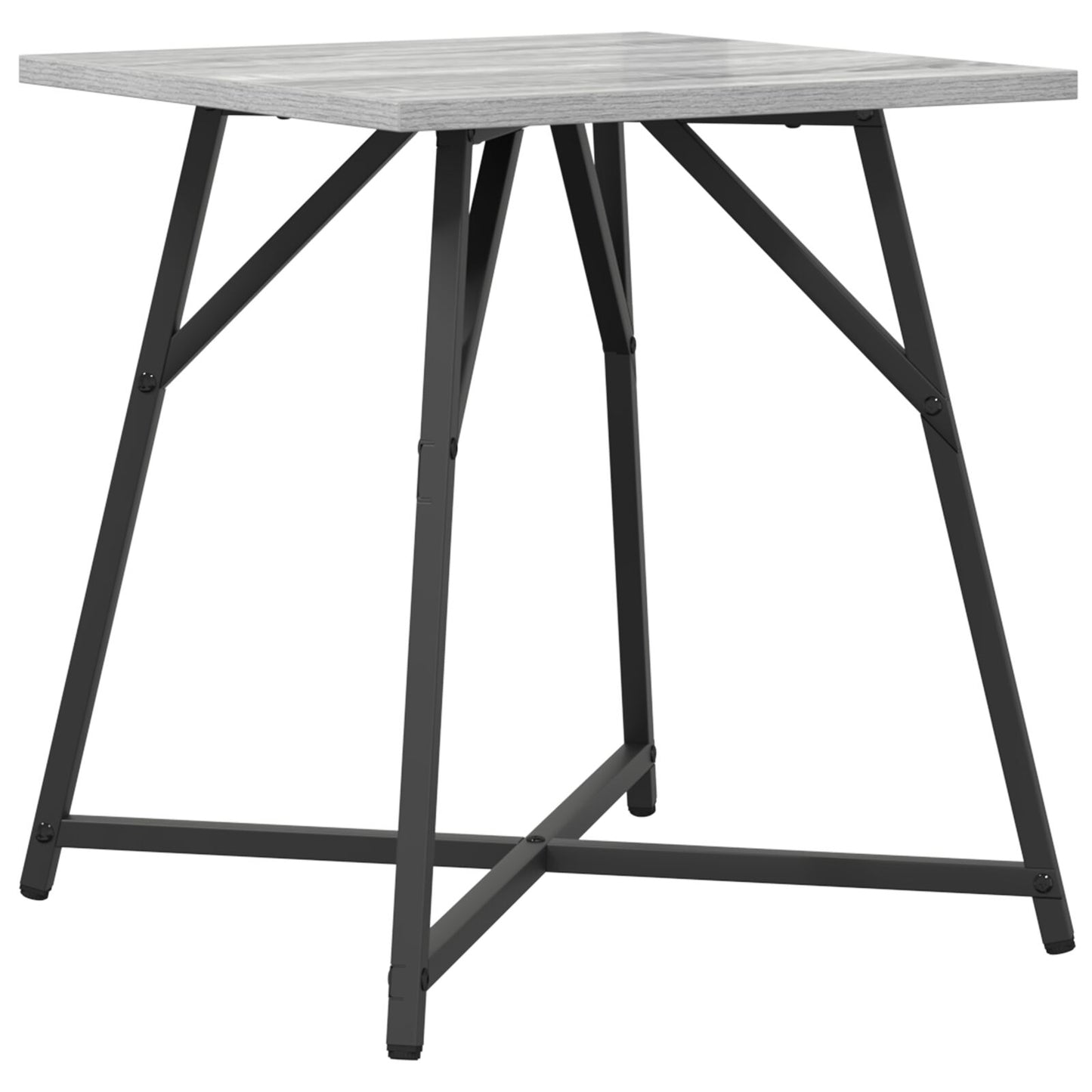Sidobord 2 st Grå Sonoma, konstruerat trä och metall