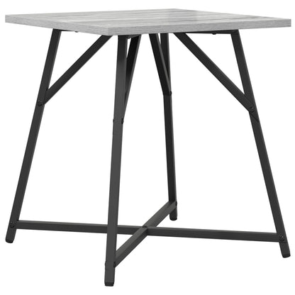 Sidobord 2 st Grå Sonoma, konstruerat trä och metall