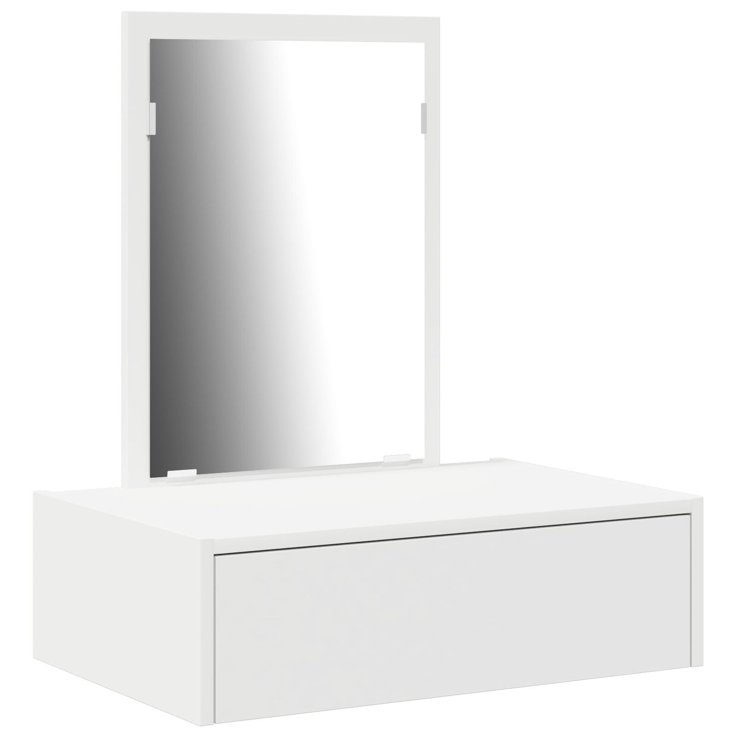Väggmonterat Sminkbord Vit 60x40x70 cm