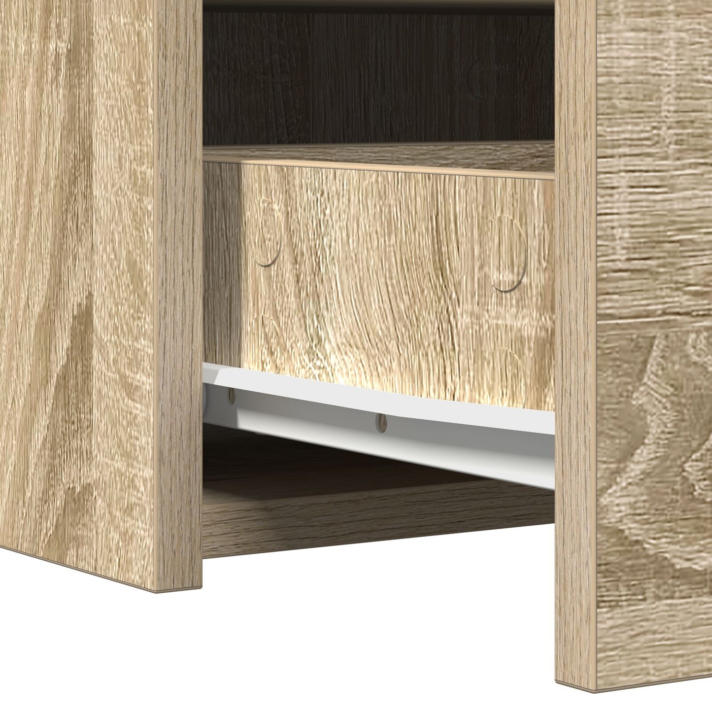 Väggmonterat Sminkbord Sonoma Ek 100x40x70 cm