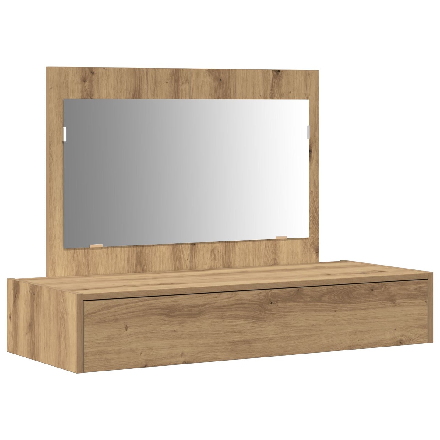 Väggmonterat Sminkbord Ek 100x40x70 cm